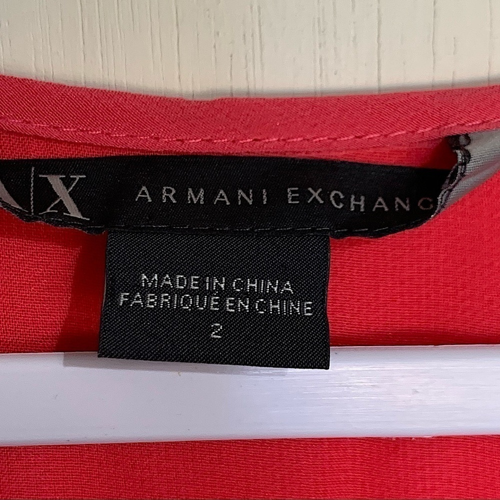 Armani exchange pink silk high low dress size 2 - Picture 6 of 8